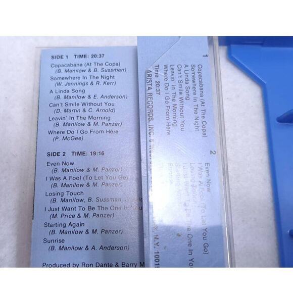 BUNDLE ONLY Barry Manilow Even Now 1978 Cassette Tape Pop Music Arista Records - Picture 3 of 3